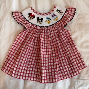 Smocked Flamingo Disney Dress